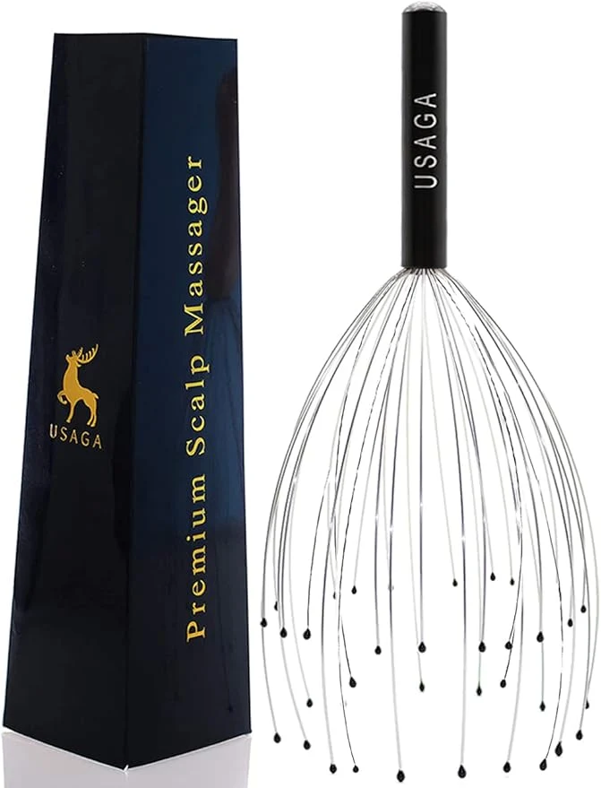 Durable USAGA 36 Fingers Head Massager Scalp Massager Head Scratcher Stocking Stuffers Professional
