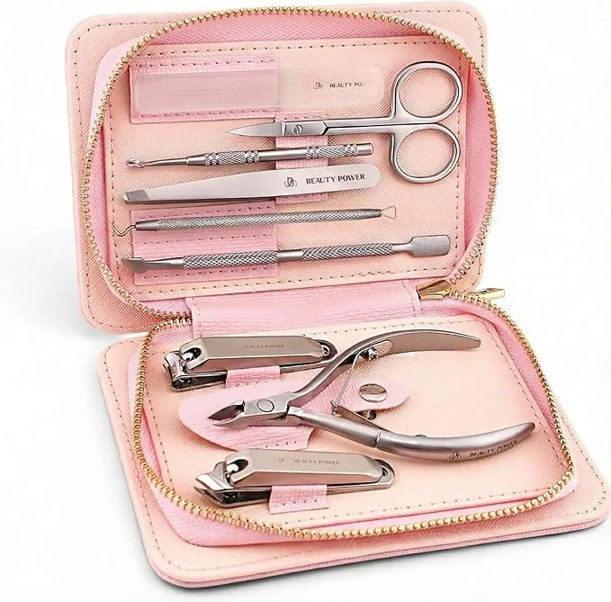 High-Performance Beauty Power 9 in 1 Professional Manicure Pedicure Set Detailed