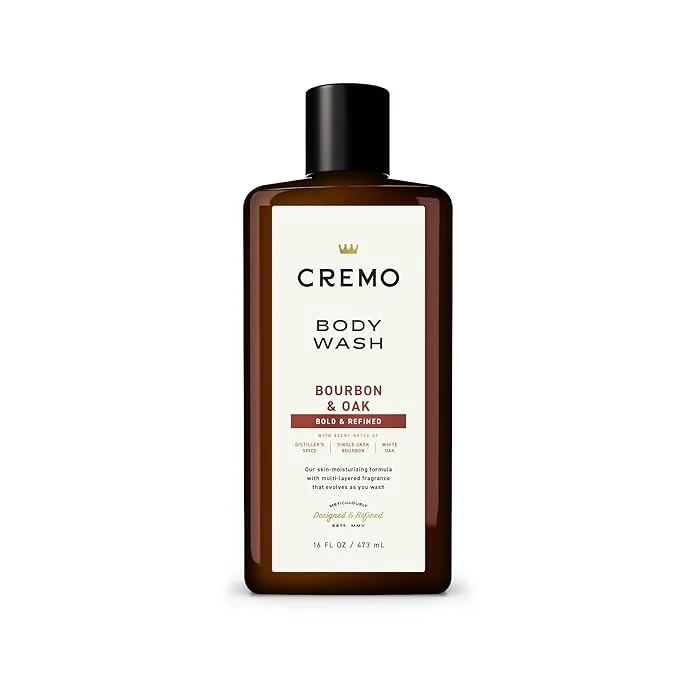 Exceptional Cremo Body Wash for Men Rich-Lathering Bourbon Oak 16 Fl Oz Versatile