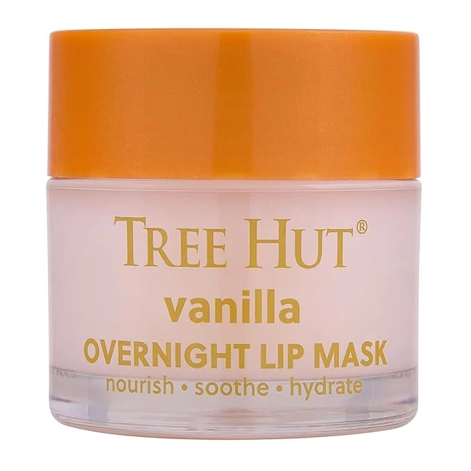 Traditional Tree Hut Vanilla Overnight Lip Mask Deeply Hydrating Leave-On Treatment Enhanced