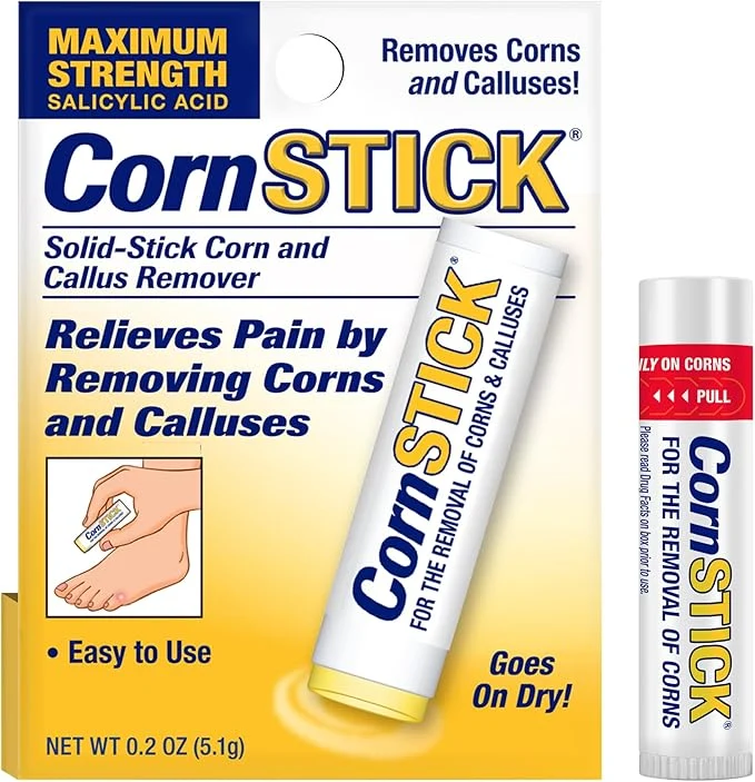 High-End CornStick Maximum Strength Salicylic Acid Solid-Stick Corn and Callus Remover Reusable
