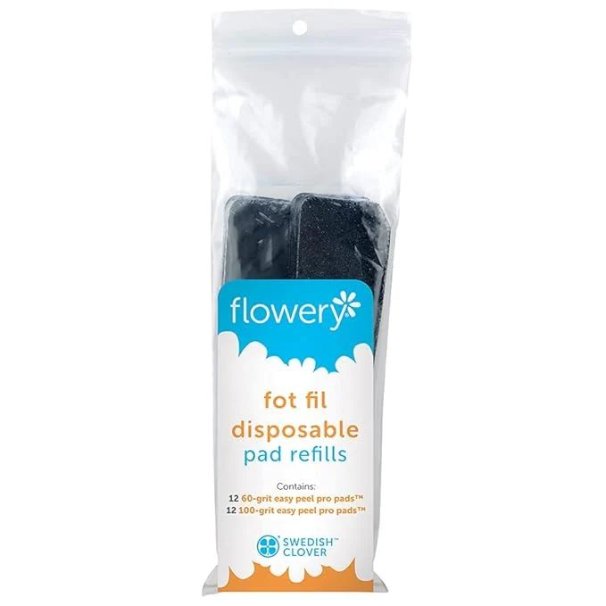 Relaxed Flowery Foot File Easy Peel Pro Pad Disposable Adhesive Pad Exclusive