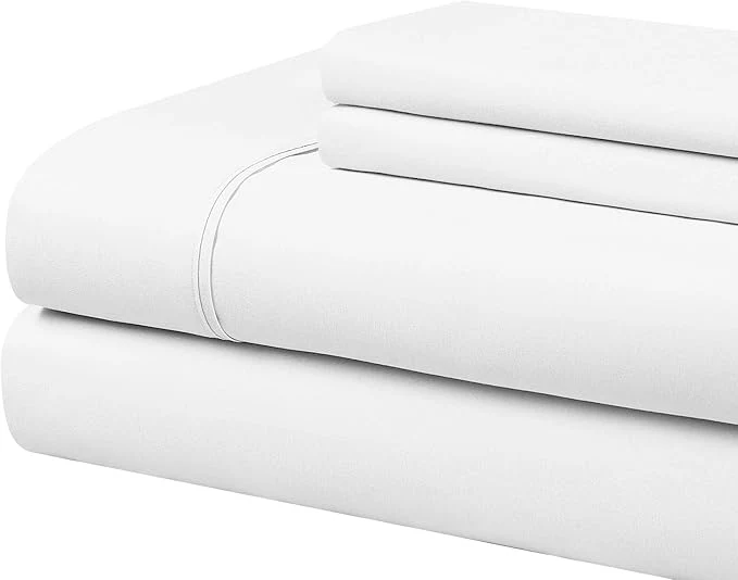 Expertly Made Cathay Home Essentials Ultra Soft Hypoallergenic Wrinkle Resistant Double Brushed Microfiber Bedding Sheet Set White Full Natural