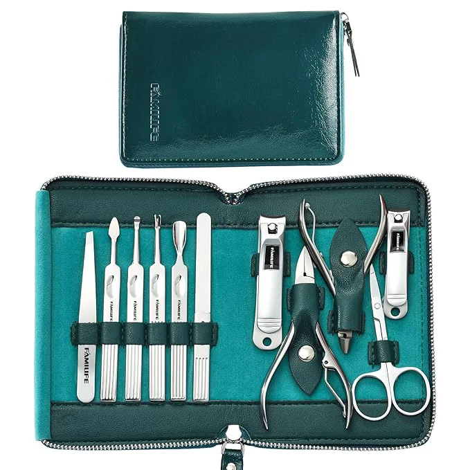 Effective FAMILIFE Nail Kit Professional Manicure Set Manicure Kit 11 in 1 Stainless Safe