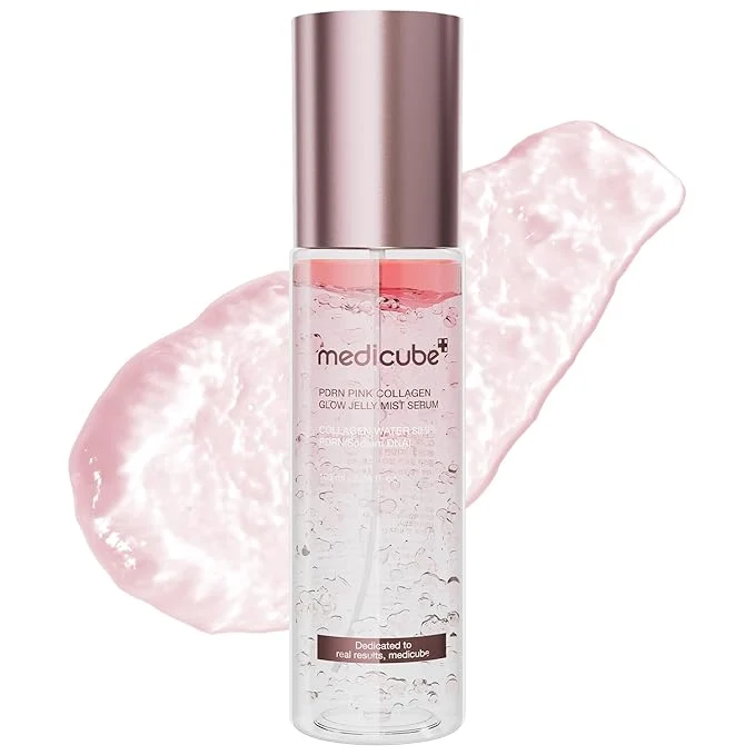 Authentic medicube Jelly Mist Serum with Pink PDRN Collagen Dual-Texture Glow Spray High-Grade