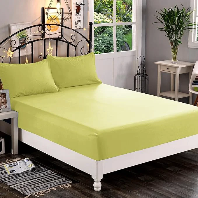 High-Grade Elegant Comfort 1500 Premium Hotel Quality 1-Piece Fitted Sheet Softest Quality Microfiber-Deep Pocket up to 16 inch Wrinkle and Fade Resistant King Pistachio Recyclable