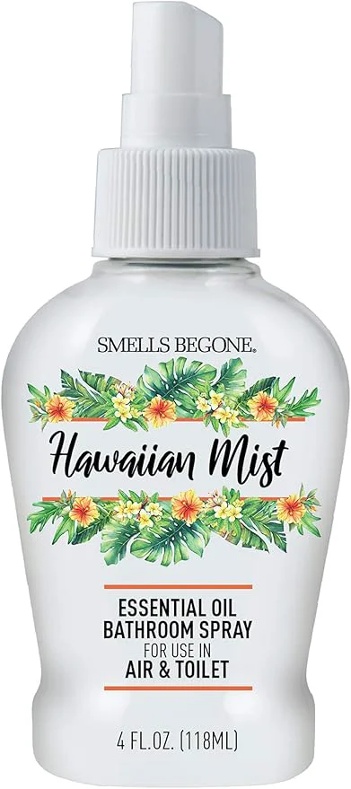 Solid SMELLS BEGONE 4 oz Essential Oil Bathroom Spray Crafted