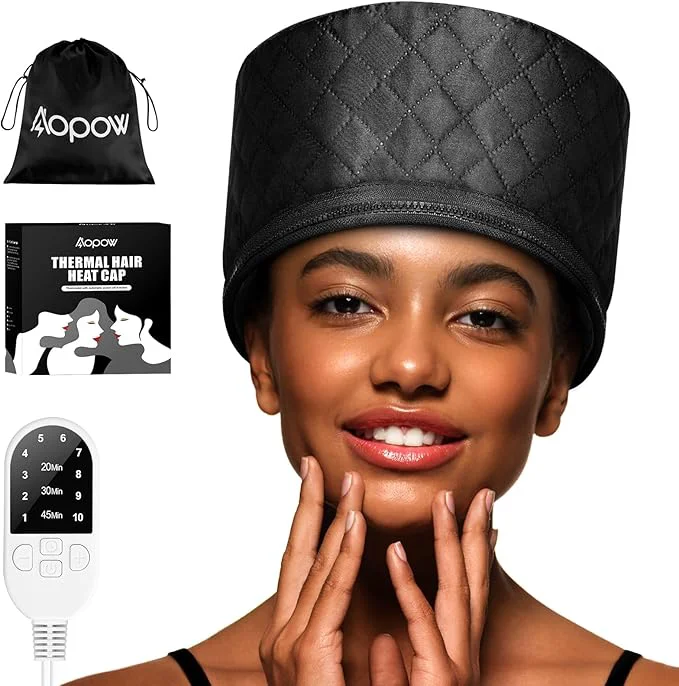 Sustainable Heat Cap for Deep Conditioning 10-Level Heats Up Quickly 3 Time Settings Hair Stylish