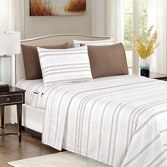 Environmentally Friendly Elegant Comfort Softest and Coziest 6-Piece Sheet Set – 1500 Premium Hotel Quality Microfiber – Deep Pocket Wrinkle Resistant 6-Piece Floral Bed Sheet Set Queen Traci Linen Effective