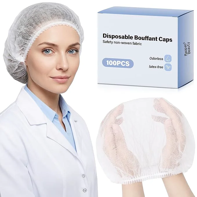 Outstanding MaopaoBeauty Hair Nets for Food Service Workers -100pcs Disposable Bouffant Optimized