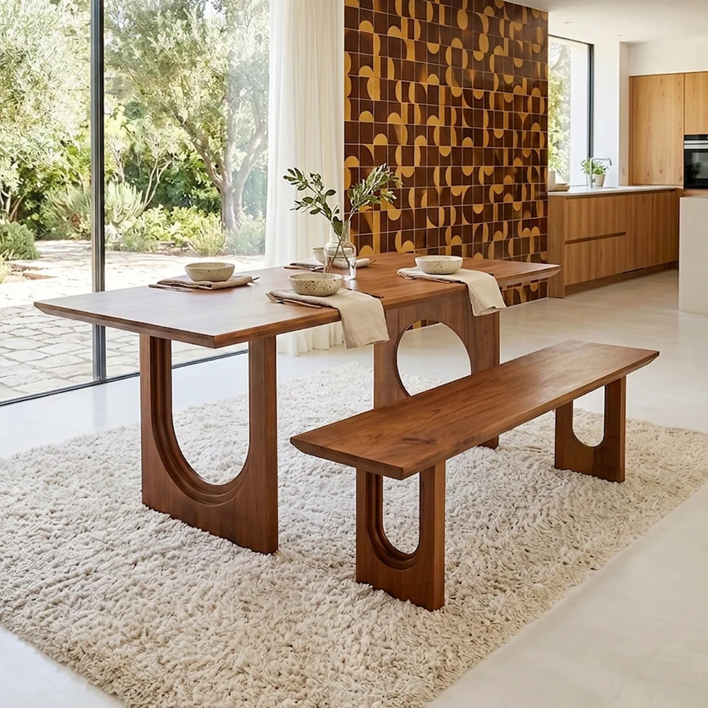 High-End Bullnose eettafel Chamfered Mix High-Grade