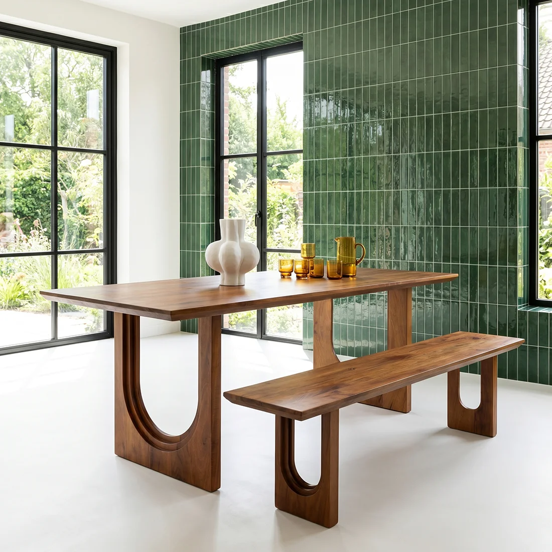 Sustainable Bullnose Chamfered dining table Arch Advanced