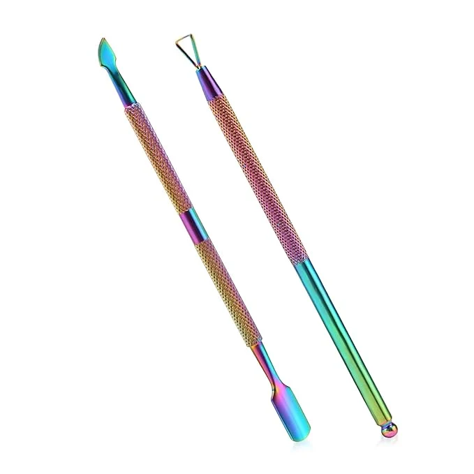 High-Quality 2PCS Cuticle Pusher and Cutter Recyclable