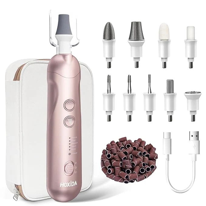 Optimized Manicure Pedicure Kit with Case Professional Nail Grinder Responsible