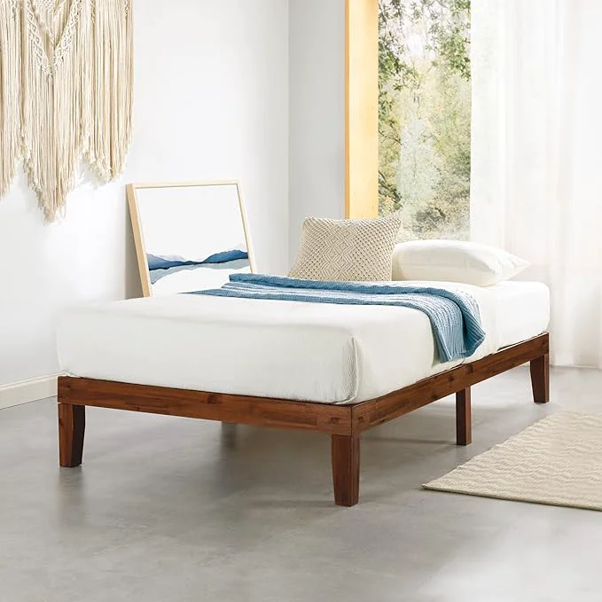 Certified Mellow Naturalista Classic 12 Inch Solid Wood Platform Bed with Wooden Slats Twin XL Espresso Proven