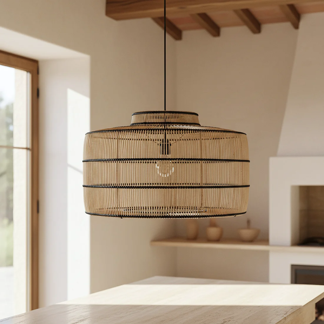 Premium Material Stella hanglamp naturel Unique