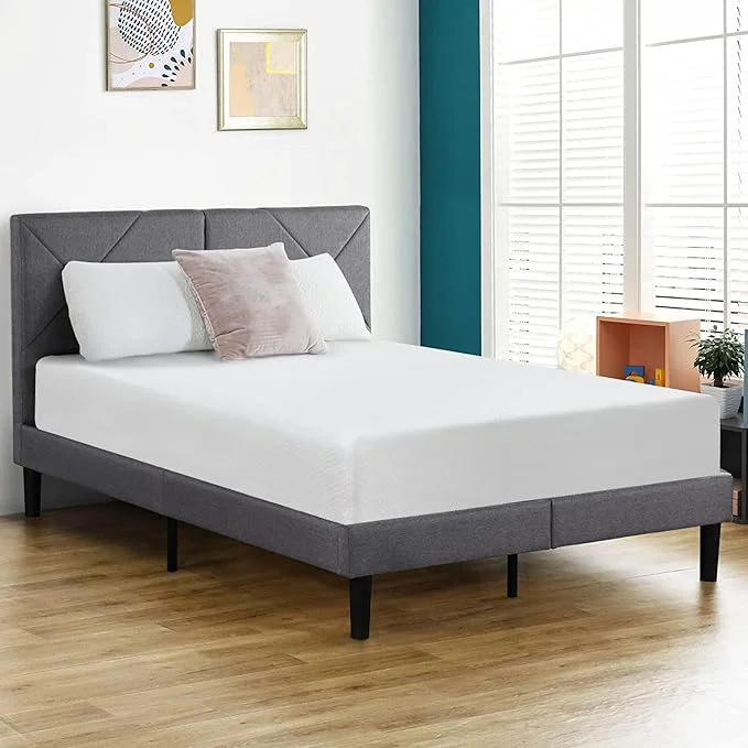Official FDW 12 Inch Queen Mattress Medium Firm Gel Memory Foam Mattress White Bed in a Box CertiPUR-US Pressure Relief Cooling Ventilated Foam Washable Removable Cover Optimized