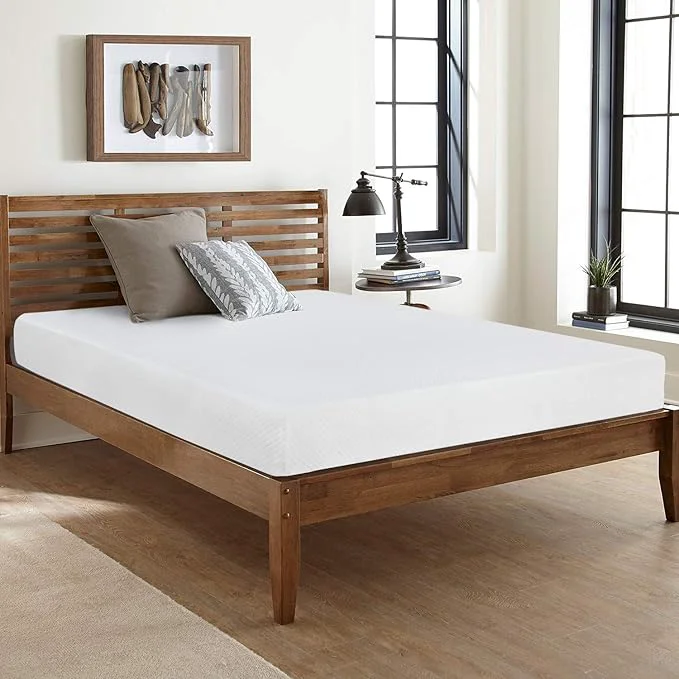 Environmentally Friendly FDW 8 Inch Full Mattress Medium Firm Gel Memory Foam Mattress White Bed in a Box CertiPUR-US Pressure Relief Cooling Ventilated Foam Washable Removable Cover User-Friendly