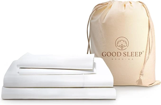 Effective Good Sleep Bedding Twin Sheets Set – Egyptian Cotton Sheets Soft 3Pc Hotel Quality Bed Deep Pocket Sheet Set Fits Upto 16 quot – White Fast