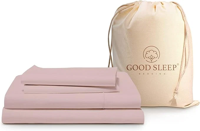 Stylish Good Sleep Bedding California King Sheet Sets – Egyptian Cotton Sheets California King Size 4Pc Cal King Sheet Set Soft Sateen Weave 16 quot Deep Pocket California King Sheet Set – Blush Durable