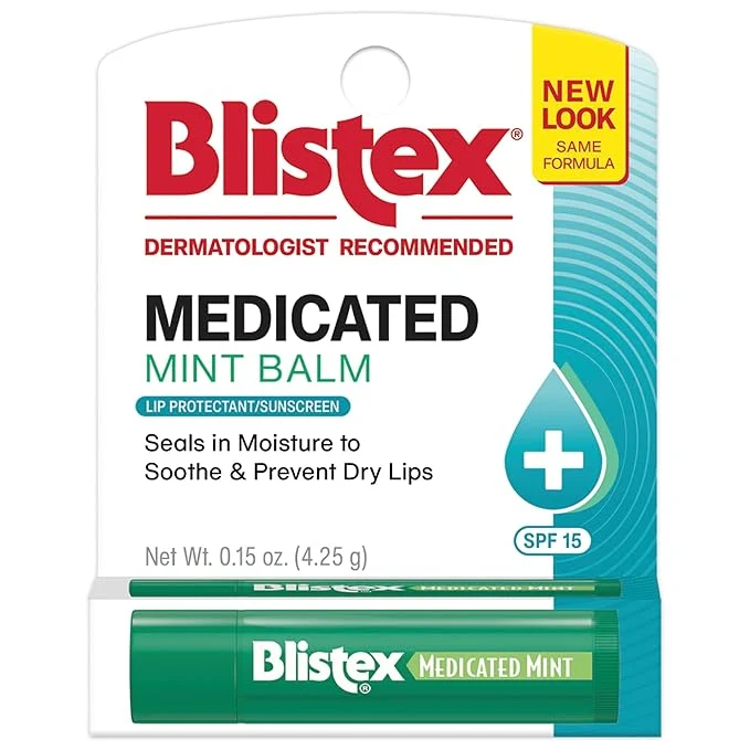 Trendy Blistex Medicated Mint Lip Balm 0.15 Oz Quality