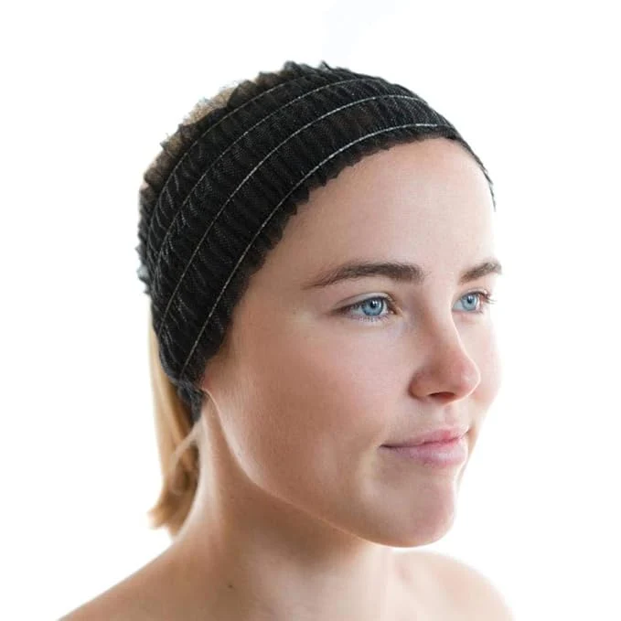 Professional 100 Count Disposable Facial Spa Headbands Individual Wrapped Modern
