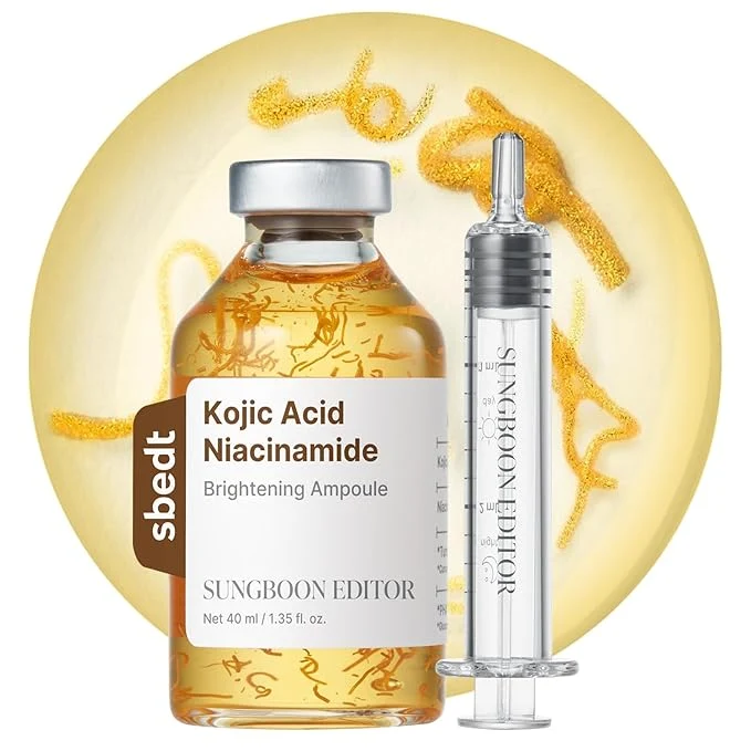 High-Grade SUNGBOON EDITOR Glow Intensive Kojic Acid Ampoule Radiance-Boosting Serum Official
