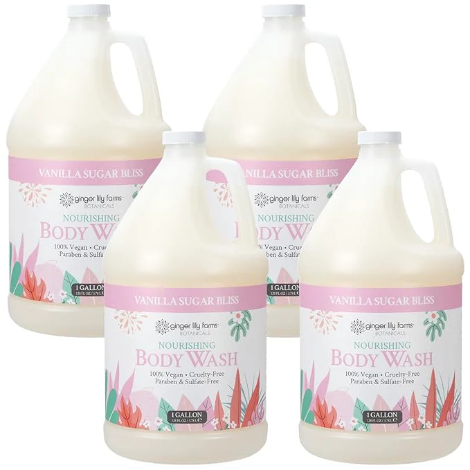 Authentic Ginger Lily Farms Botanicals Nourishing Body Wash Vegan Cruelty- High-Performance