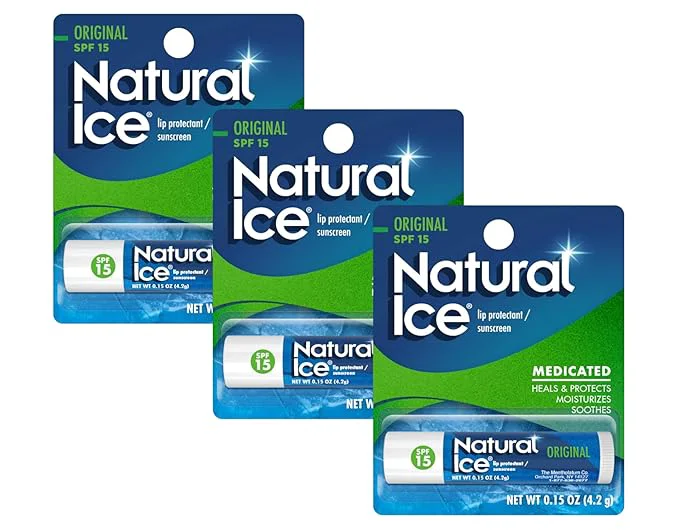 Easy-to-Use Mentholatum Natural Ice Lip Balm SPF 15 1 Each Functional