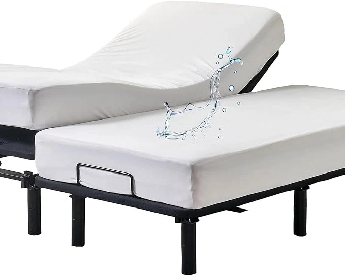 Premium Material Kingnex Waterproof Split California King Mattress Protector for Adjustable Bed 2 Cali Twin XL 36×84 Soft Noiseless Jersey Fitted Matress Cover with Deep Pocket Proven