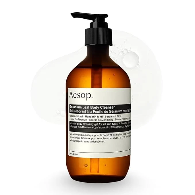 Safe Aesop Geranium Leaf Body Cleanser Gentle Shower Gel Premium