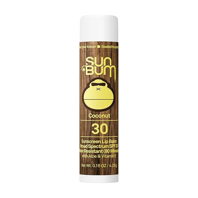 Refined Sun Bum SPF 30 Sunscreen Coconut Lip Balm Elegant
