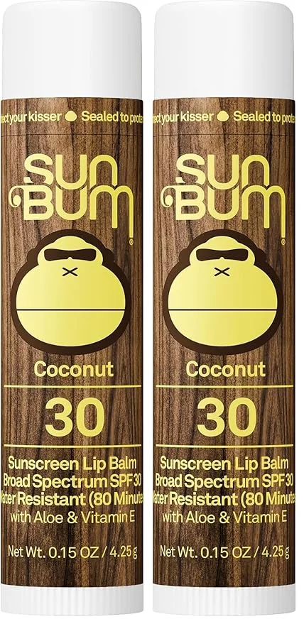 Premium Sun Bum SPF 30 Sunscreen Coconut Lip Balm Stylish