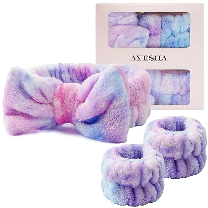 Top-Quality Ayesha Spa Headband and Wristband Set Versatile
