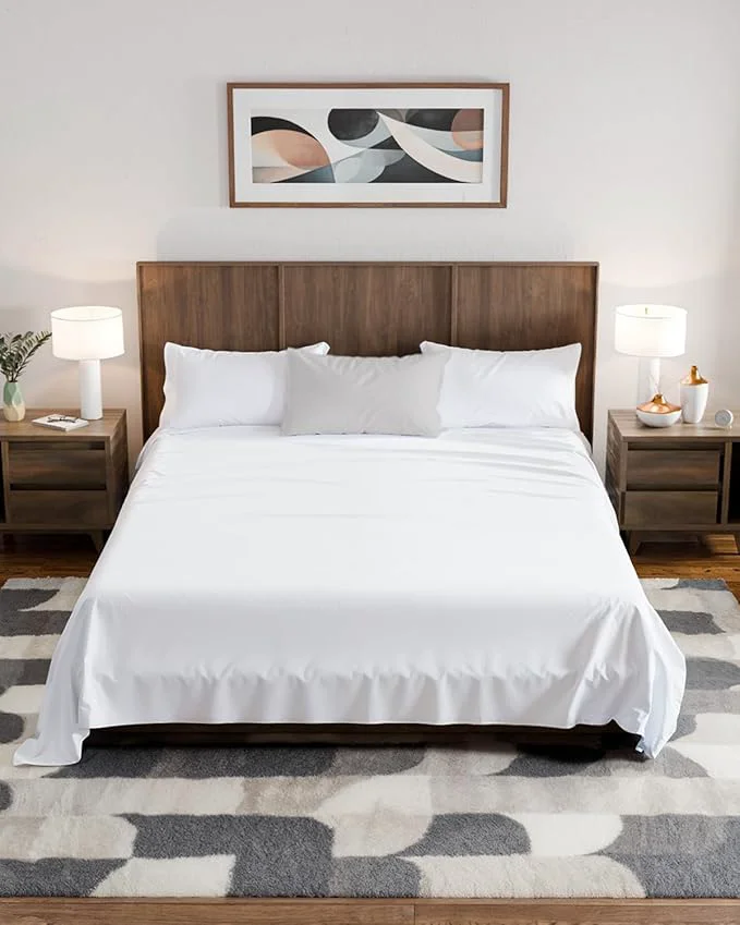 Safe Texas King Sheets – 4 PC Luxury Texas King Bed Sheets 98×80 – Ultra-Soft Mattress Sheets – Flat amp Fitted Sheet with 14 to 16 Deep Pocket – OEKO-TEX Premium-Quality Sheet and Pillowcase Set Original
