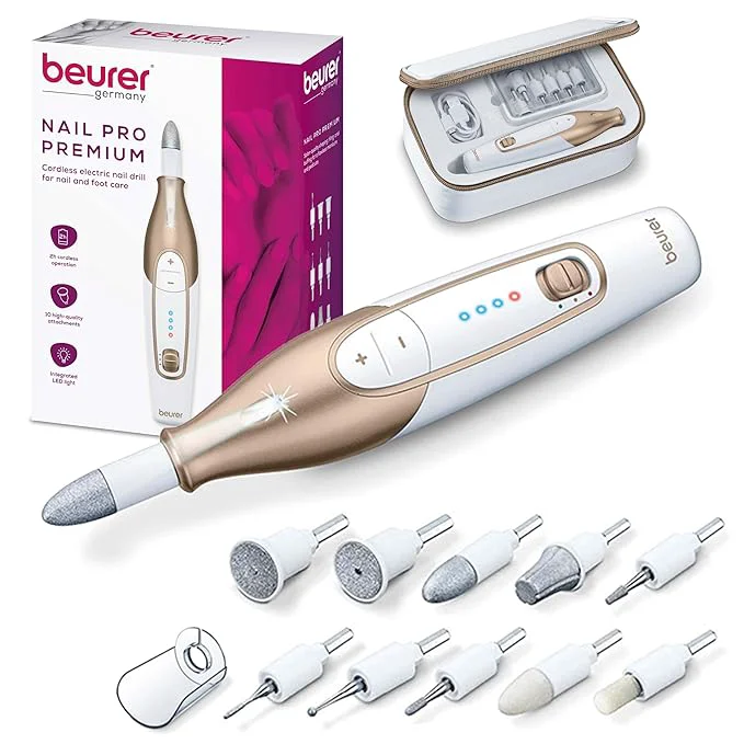 Artisan Beurer MP64 Nail Drill Kit Cordless Electric Nail File Versatile