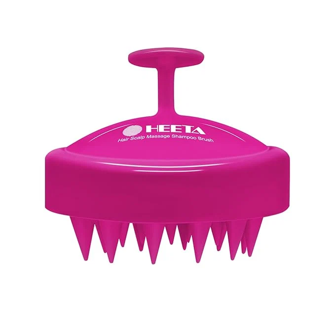 Versatile HEETA Scalp Massager Hair Growth Soft Silicone Scalp Scrubber Shampoo Brush Breathable
