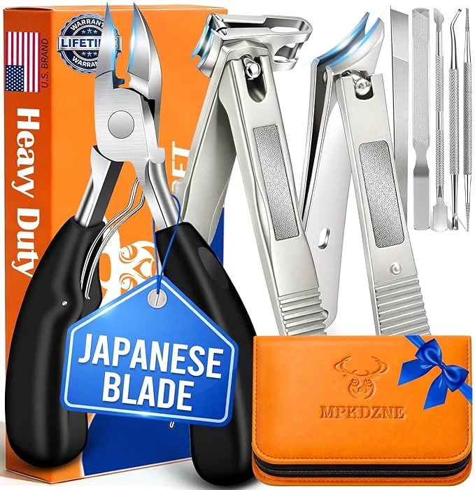 Authentic 8-in-1 Heavy Duty Toenail Fingernail Clippers Modern