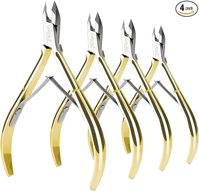 Optimized LePinko 4 Packs Upgraded Cuticle Trimmer kit Sharp Dead Skin Clipper Clean