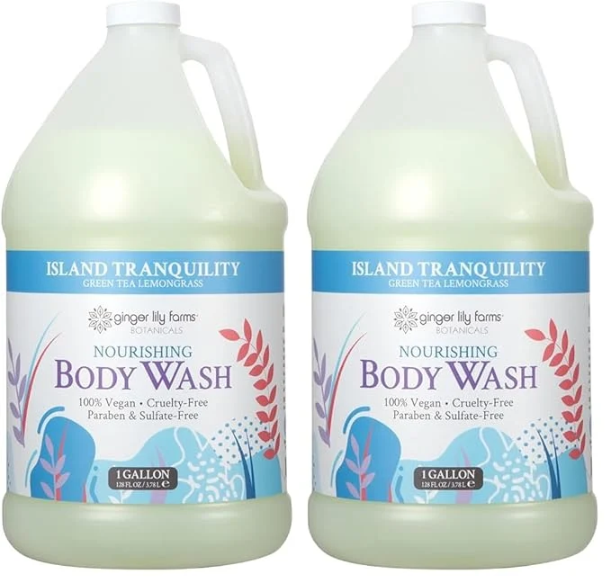 Pure Ginger Lily Farms Botanicals Nourishing Body Wash Island Tranquility Enhanced