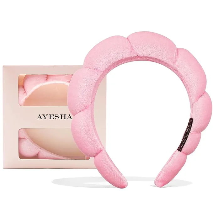 Superior Ayesha Spa Headband for Women Sponge Headband for Washing Face Clouds Soft Fashionable