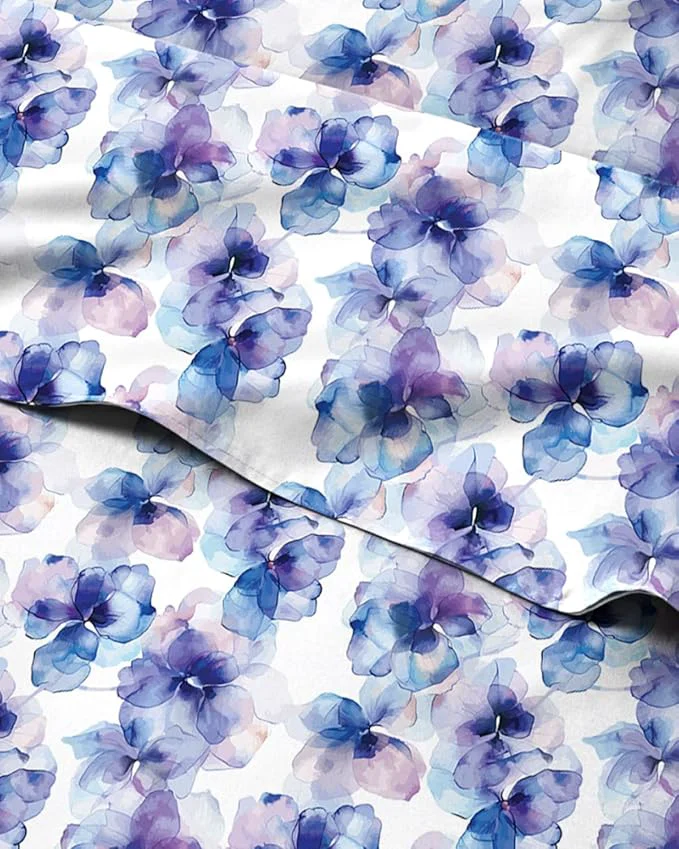 Healthy Floral Sheets – Flower Print Bed Sheet Set – 1 Flat 1 Fitted amp 2 Pillowcases w Deep Pockets – Comfy Cozy Wrinkle amp Fade – Boho Botanical Bedding – Soft Breathable amp Cooling – Full Size Set Professional