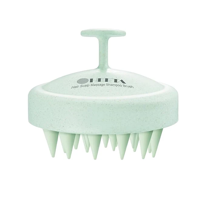 Optimized HEETA Scalp Massager Hair Growth Soft Silicone Scalp Scrubber Shampoo Brush Secure