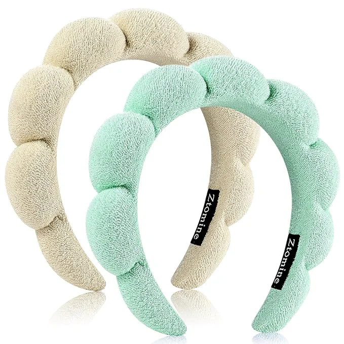 Fashionable Ztomine Spa Headbands Terry Cloth Headband Face Wash Headband Combo Pack Comfortable