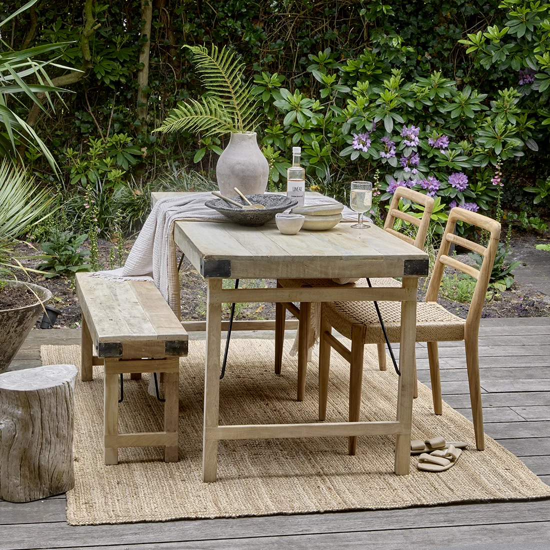 Pure Limewash eettafel inklapbaar Contemporary