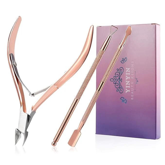 Expertly Made Cuticle Trimmer with Cuticle Pusher and Cutter YINYIN Cuticle Remover Cutter Responsible