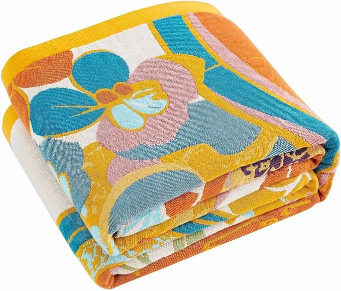Top-Quality Boho Throw Blanket Lightweight Blankets for Summer Cotton Bohemian Decorative Throw Blanket 80 quot x90 quot Reversible Muslin Breathable Woven Farmhouse Blankets Quilt Specialty