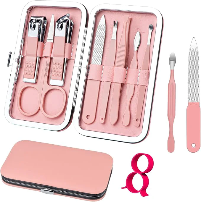 Reusable Manicure Set 8 in 1 Nail Clipper Set Fingernail Toenail Clippers Manicure Original