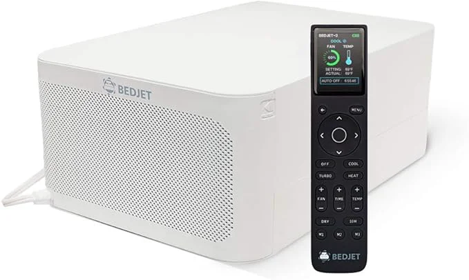 Lightweight BedJet 3 Climate Comfort for Beds Cooling Fan Heating Air Single Temp. Zone Any Size Bed or Mattress Natural