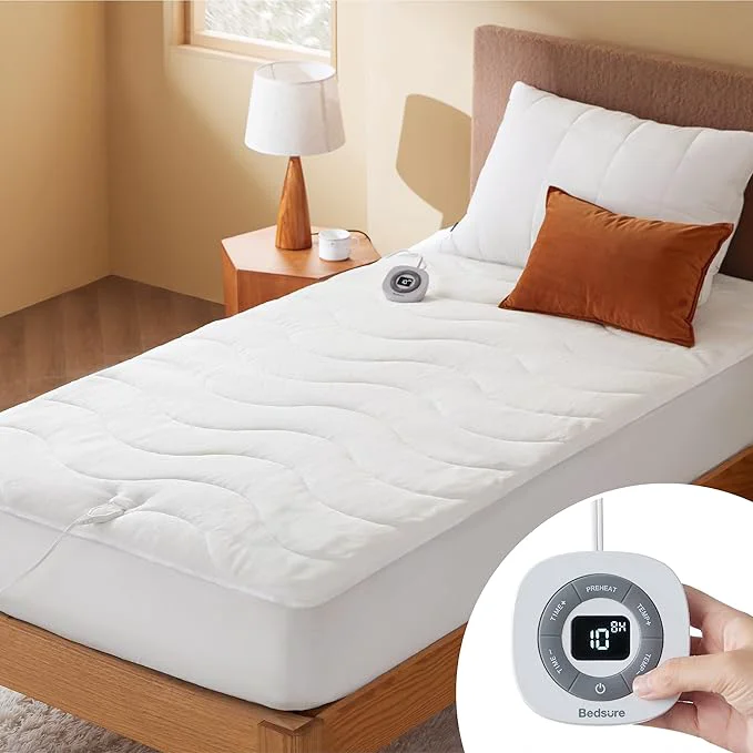 Sophisticated Bedsure Heated Mattress Pad Twin – Bed Warmer with Memory amp Preheat Functions 12-Hour Auto Off amp 10 Heat Settings Single Controller Fast Heating Coral Fleece Electric Mattress Pad Twin 39 quot x75 quot Powerful